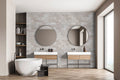 Brickstone Ivory 5x10 Matte Porcelain Brick Look Floor Tile