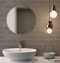 Brickstone Putty 2x10 Matte Porcelain Brick Look Floor Tile