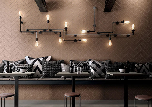 Brickstone Putty 2x10 Matte Porcelain Brick Look Floor Tile