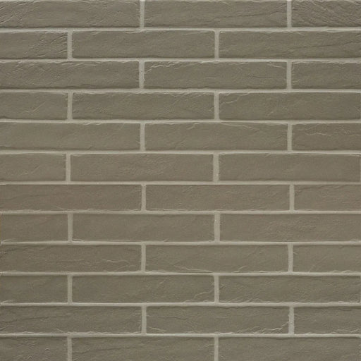 Brickstone Putty 2x10 Matte Porcelain Brick Look Floor Tile