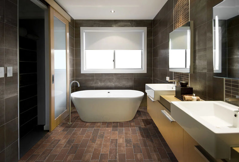 Brickstone Red 5x10 Matte Porcelain Brick Look Floor Tile