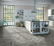 Brickstone Taupe 2x10 Matte Porcelain Brick Look Floor Tile