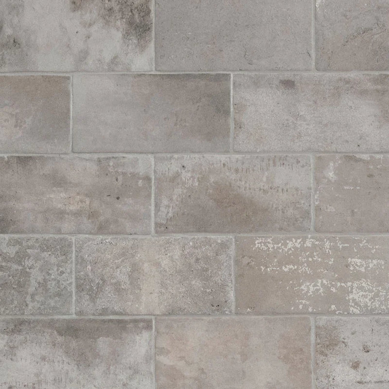 Brickstone Taupe 5x10 Matte Porcelain Brick Look Floor Tile