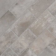 Brickstone Taupe 5x10 Matte Porcelain Brick Look Floor Tile