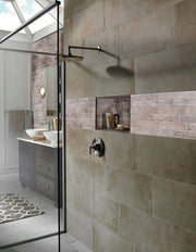 Brickstone Taupe 2x10 Matte Porcelain Brick Look Floor Tile