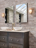 Brickstone Taupe 2x10 Matte Porcelain Brick Look Floor Tile