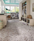 Brickstone Taupe 2x10 Matte Porcelain Brick Look Floor Tile