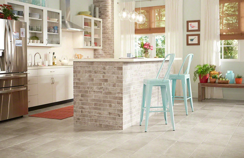 Brickstone Taupe 2x10 Matte Porcelain Brick Look Floor Tile