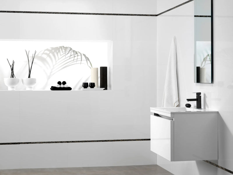 Brillo Series Blanco 12x24 Glossy Wall Ceramic/Porcelain Tile