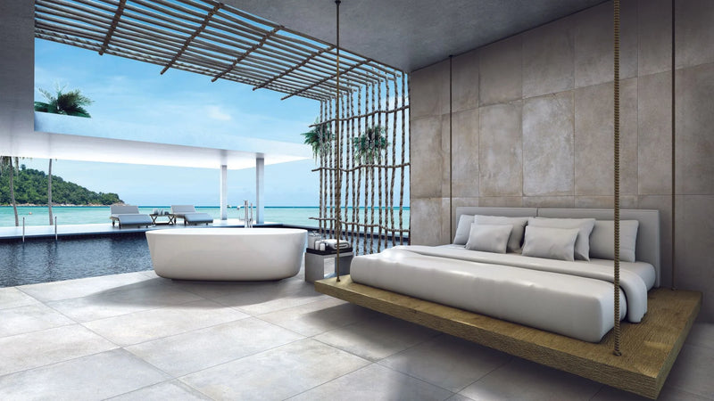 Brooklyn Cemento Argent 24x48 Honed Large Format Porcelain Tile