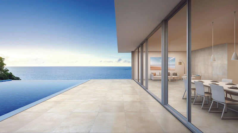 Brooklyn Cemento White 24x48 Honed Large Format Porcelain Tile