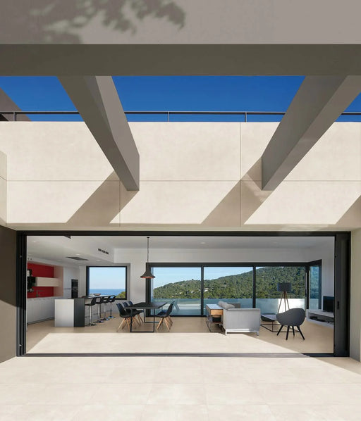 Buildtech Series White (CE) 24x24 Soft Concrete Look Porcelain Tile