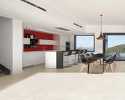 Buildtech Series White (CE) 24x24 Soft Concrete Look Porcelain Tile