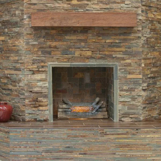Butterscotch 24x6 Mixed Basalt Ledger Corner