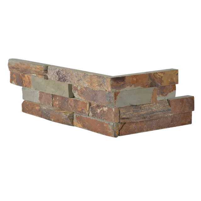 Butterscotch 24x6 Mixed Basalt Ledger Corner