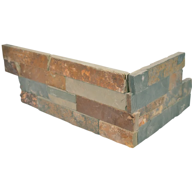 Butterscotch 24x6 Quartzite Ledger Corner