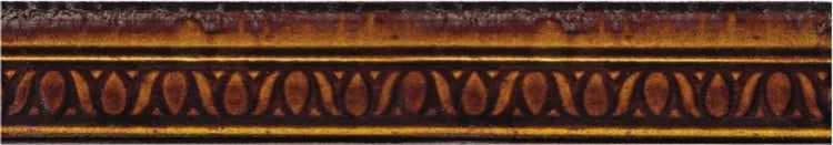 Calabash Red 2x12 Linear Trim Porcelain Mosaic