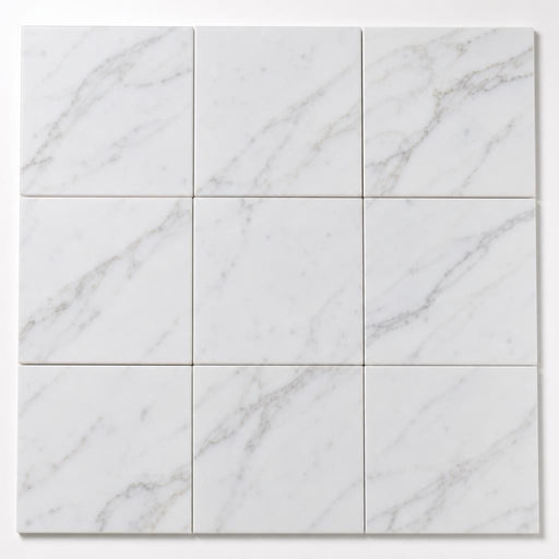 Calacata Gold 12x12 Honed Veined Marble Tile close-up
