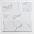 Calacata Gold 12x12 Polished Veined Marble Tile close-up