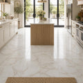 Calacata Gold 12x12 Polished Veined Marble Tile — Kitchen floor