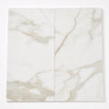 Calacata Gold 12x24 Honed Veined Marble Tile close-up