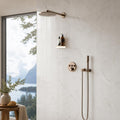 Calacata Gold 12x6 Polished Veined Marble Tile 6x12 — Bathroom shower wall