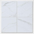 Calacata Gold 18x18 Honed Veined Marble Tile close-up