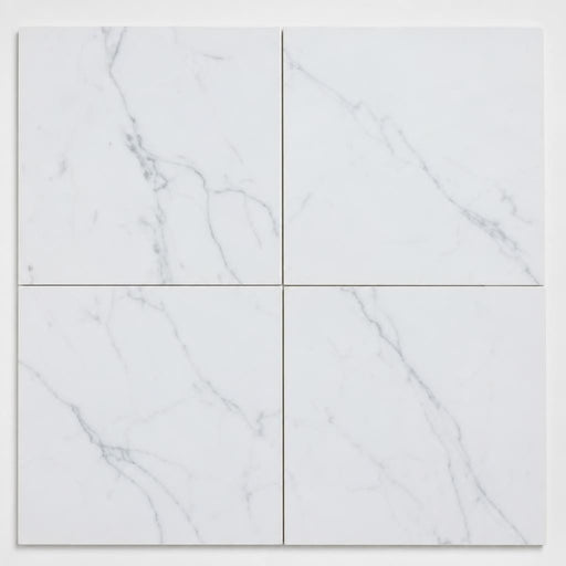 Calacata Gold 18x18 Polished Veined Marble Tile close-up