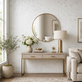 Calacata Gold Herringbone 1x4 Polished Veined Marble Mosaic — Living Room accent wall