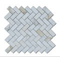 Calacata Gold Herringbone 1x2 Honed Veined Marble Mosaic