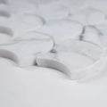 Calacatta Blanco Scallop Polished Misc. 0.38 Inch Marble Mosaic Tile
