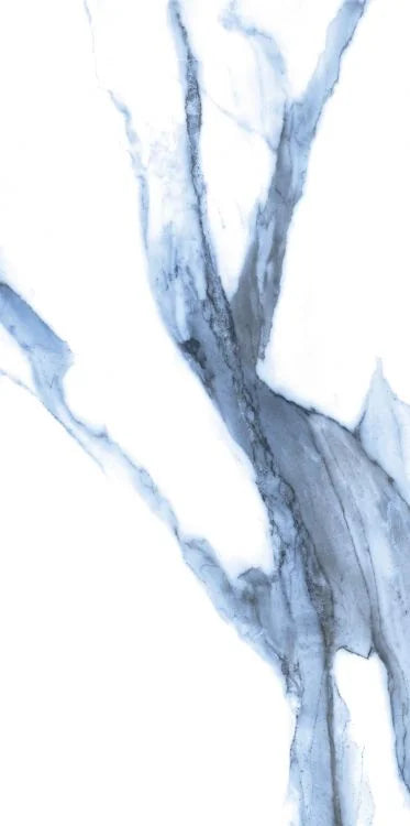 Calacatta Blue 12x24 Matte Marble Look Porcelain Tile