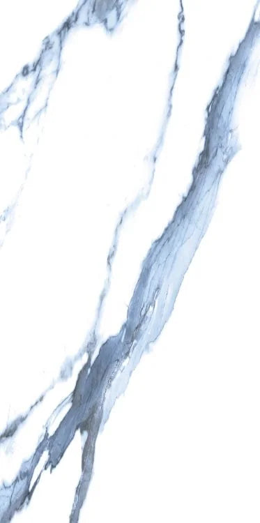 Calacatta Blue 12x24 Polished Marble Look Porcelain Tile