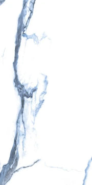 Calacatta Blue 12x24 Polished Marble Look Porcelain Tile