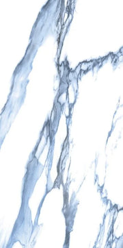 Calacatta Blue 12x24 Polished Marble Look Porcelain Tile