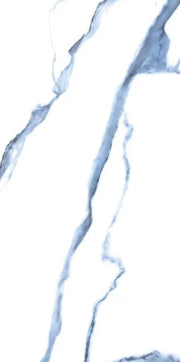 Calacatta Blue 12x24 Polished Marble Look Porcelain Tile
