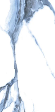 Calacatta Blue 12x24 Polished Marble Look Porcelain Tile