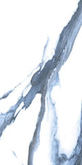 Calacatta Blue 12x24 Polished Marble Look Porcelain Tile