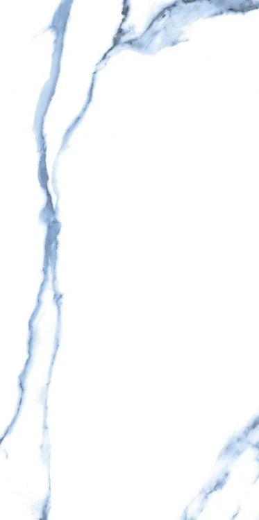 Calacatta Blue 12x24 Polished Marble Look Porcelain Tile