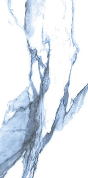 Calacatta Blue 12x24 Polished Marble Look Porcelain Tile