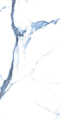 Calacatta Blue 12x24 Polished Marble Look Porcelain Tile