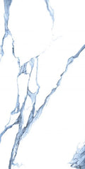 Calacatta Blue 24x48 Matte Marble Look Porcelain Tile