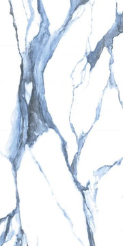 Calacatta Blue 24x48 Matte Marble Look Porcelain Tile