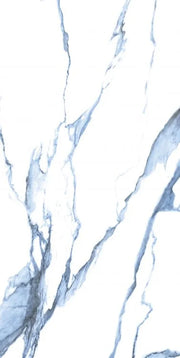 Calacatta Blue 24x48 Polished Marble Look Porcelain Tile