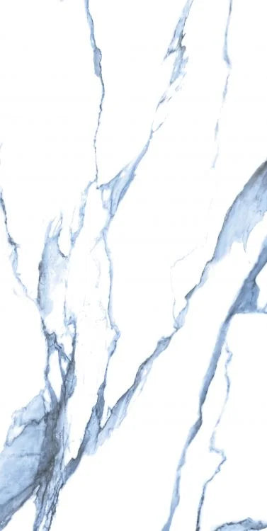 Calacatta Blue 24x48 Polished Marble Look Porcelain Tile