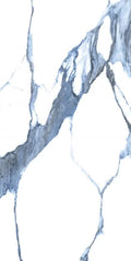 Calacatta Blue 24x48 Polished Marble Look Porcelain Tile