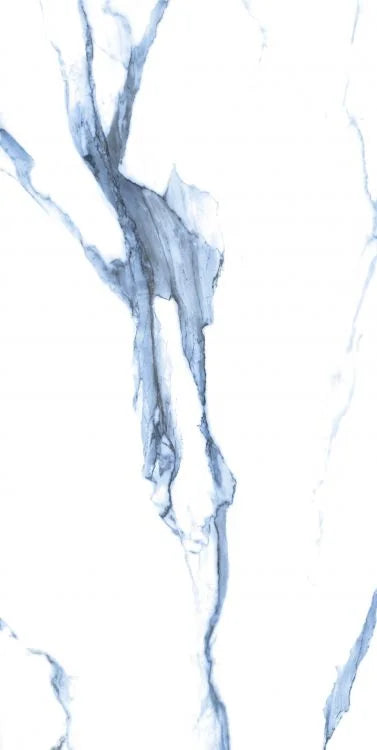 Calacatta Blue 24x48 Polished Marble Look Porcelain Tile