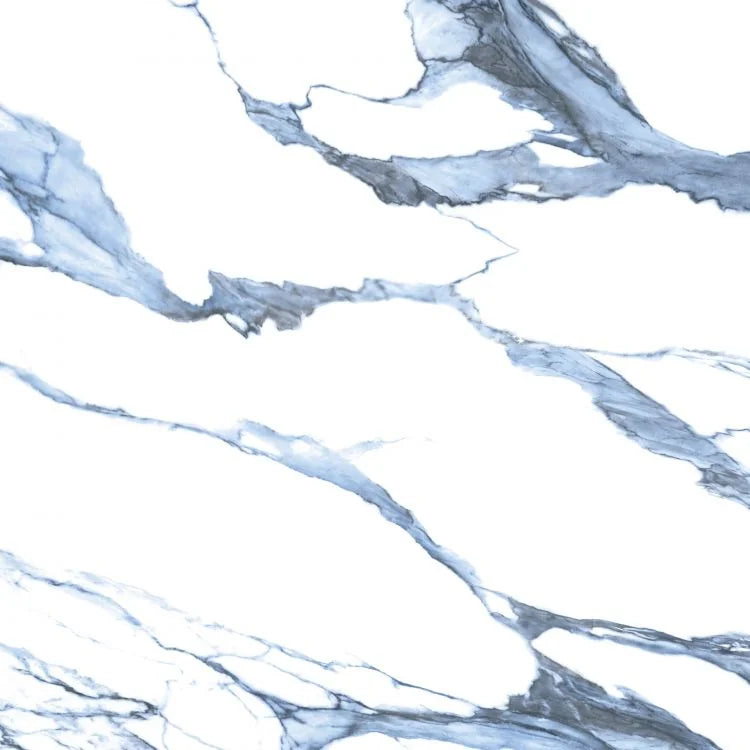Calacatta Blue 48x48 Matte Marble Look Porcelain Tile