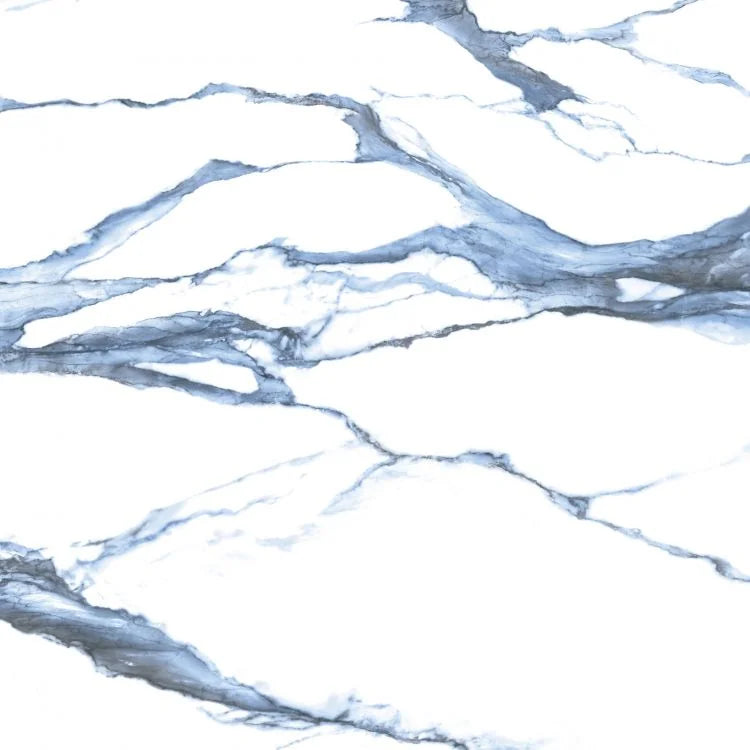 Calacatta Blue 48x48 Matte Marble Look Porcelain Tile