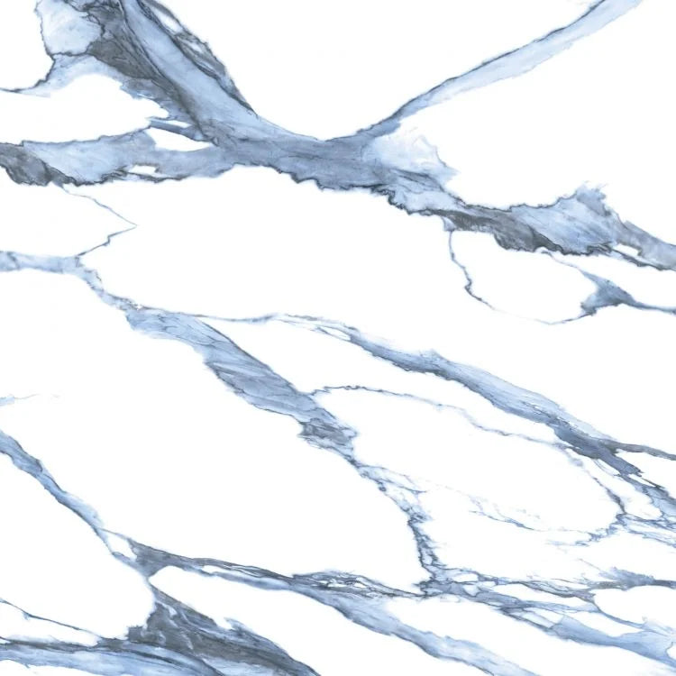 Calacatta Blue 48x48 Polished Marble Look Porcelain Tile